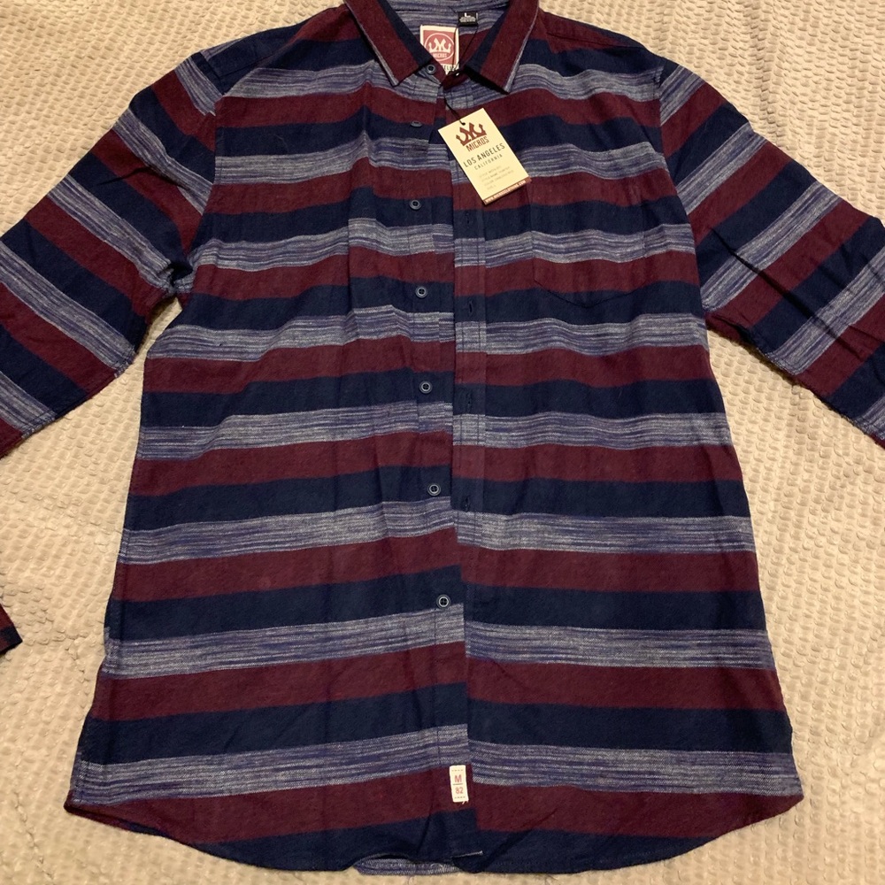 Straight Faded Button Up